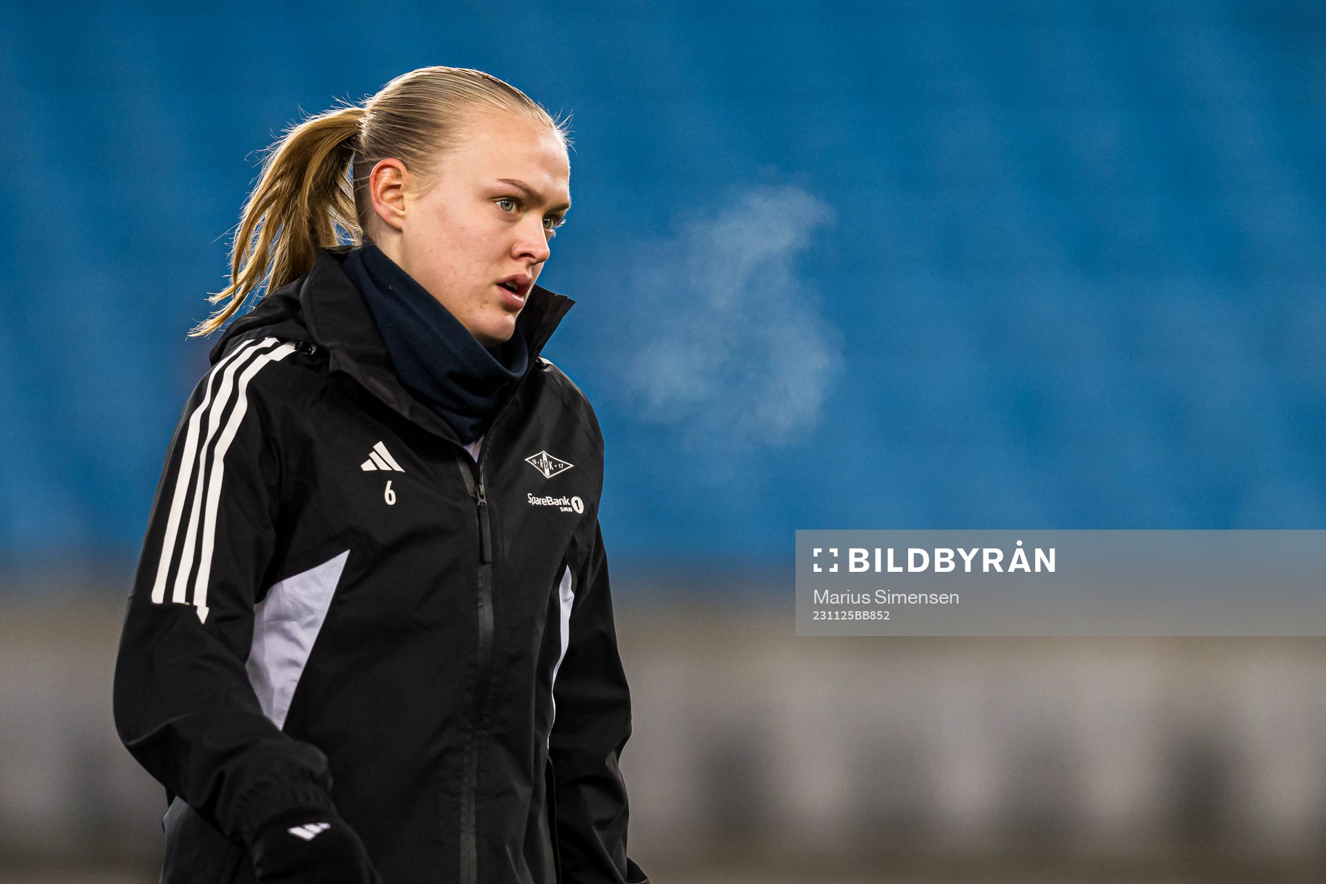 Elin Åhgren Sørum of Rosenborg warms up