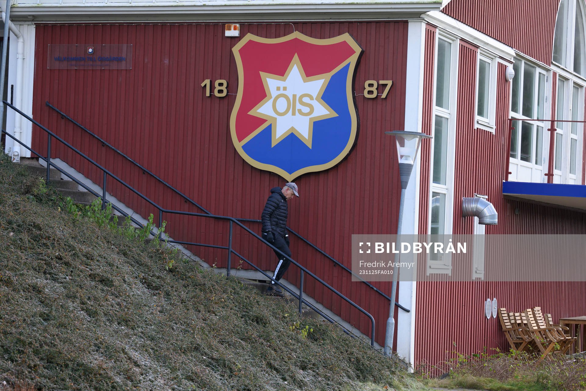 Assisterande tränare Sören Börjesson under en träning med Örgryte den 25 november 2023 i Göteborg. 