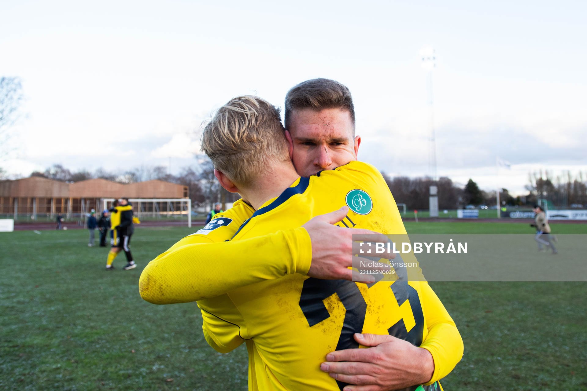Ängelholms Niklas Svensson jublar