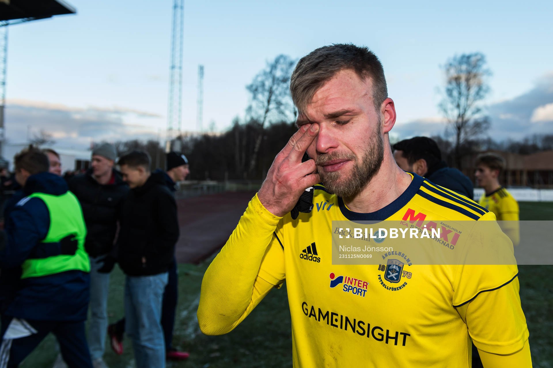 Ängelholms Robin Nilsson jublar