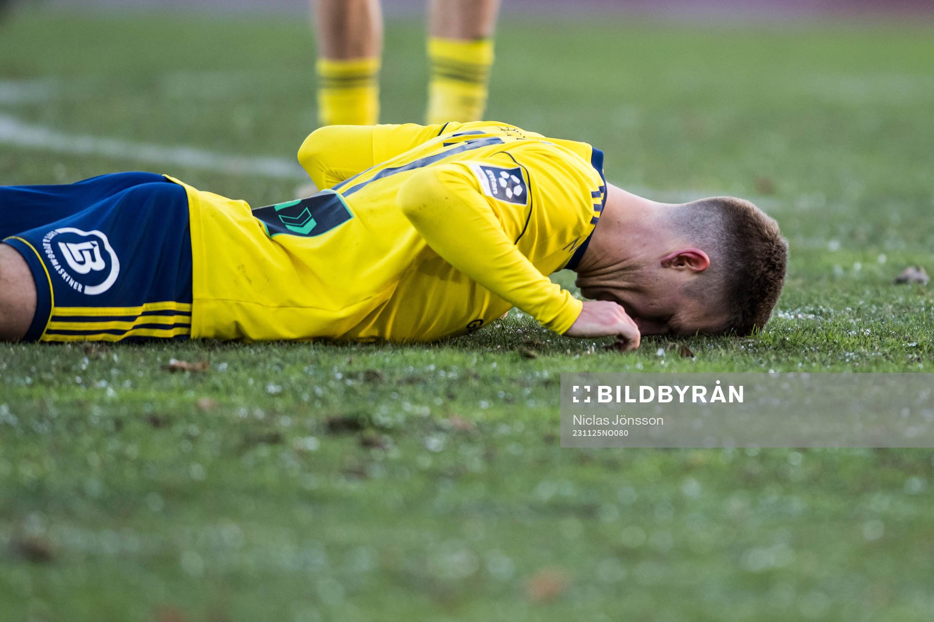Ängelholms Niklas Svensson jublar