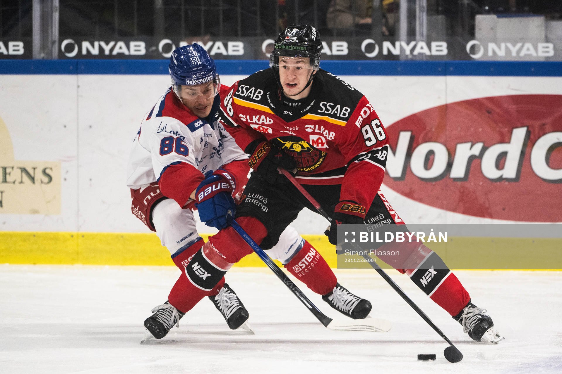 Oskarshamns Lukas Jasek och Luleås Pontus Andreasson