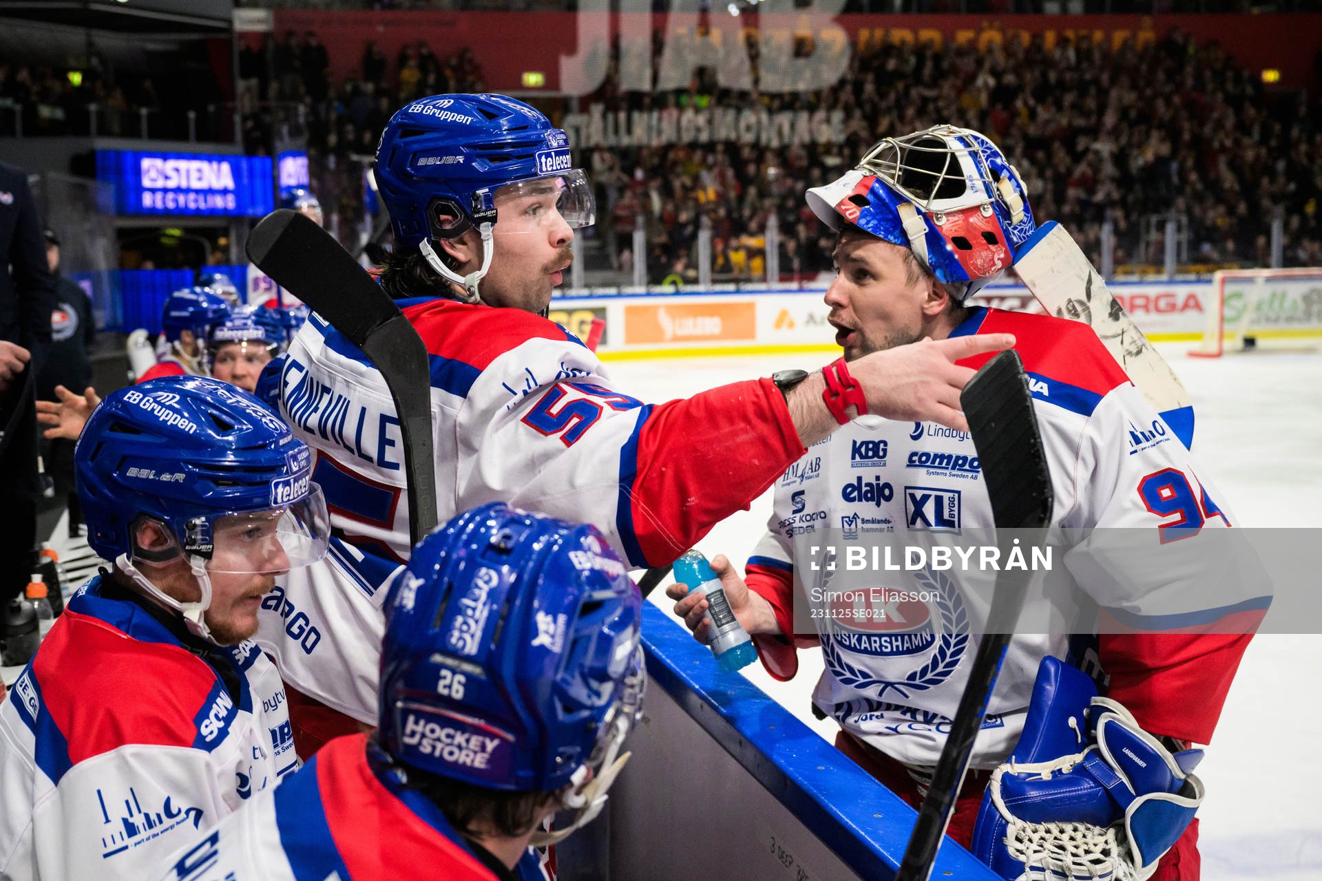 Oskarshamns David Quenneville och Marek Langhamer