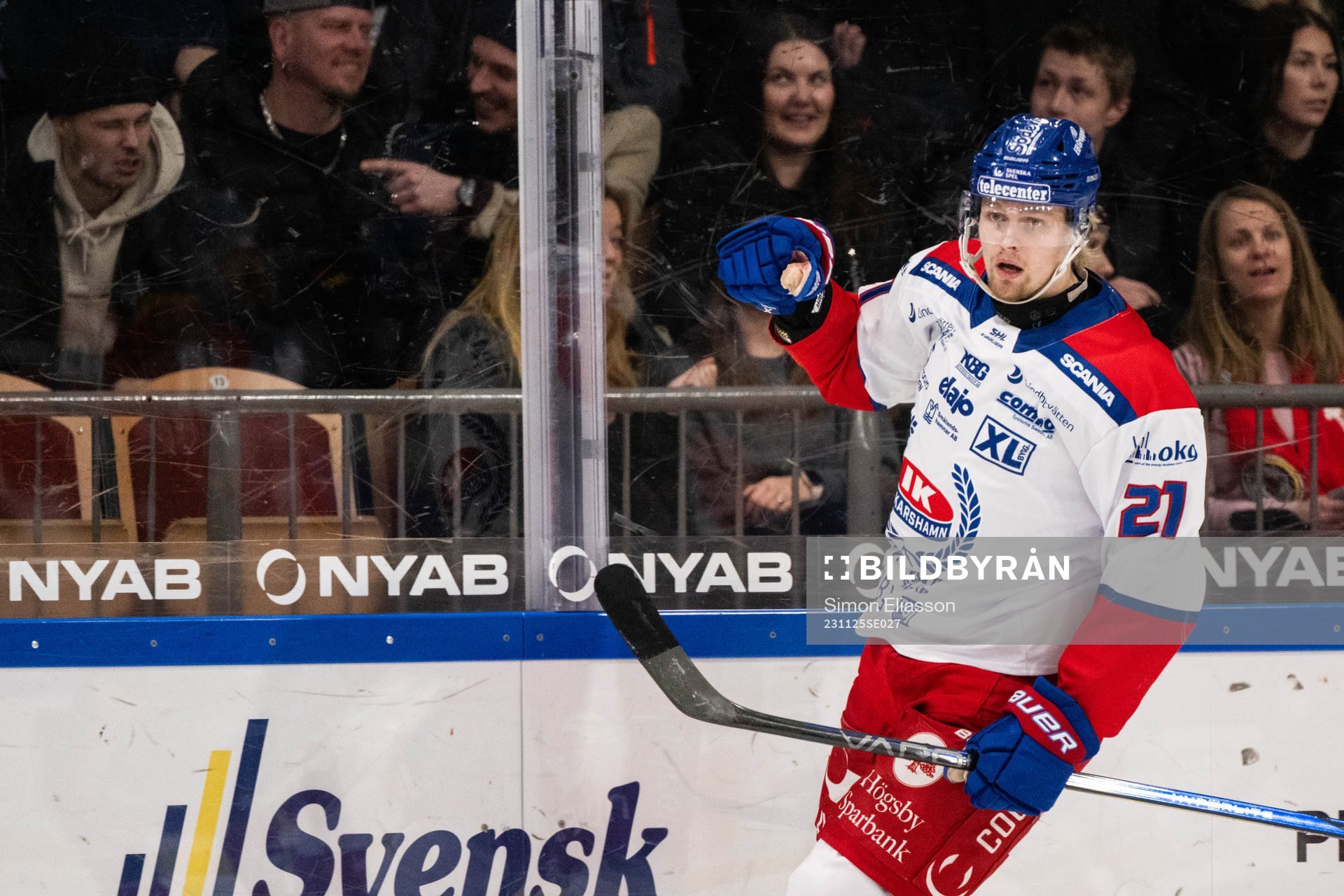 Hampus Karlsson jublar