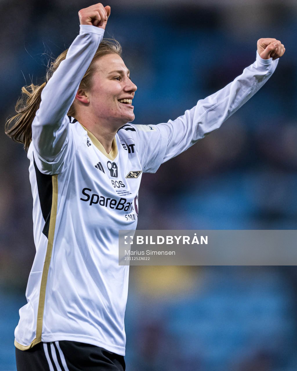 Cesilie Andreassen of Rosenborg celebrates
