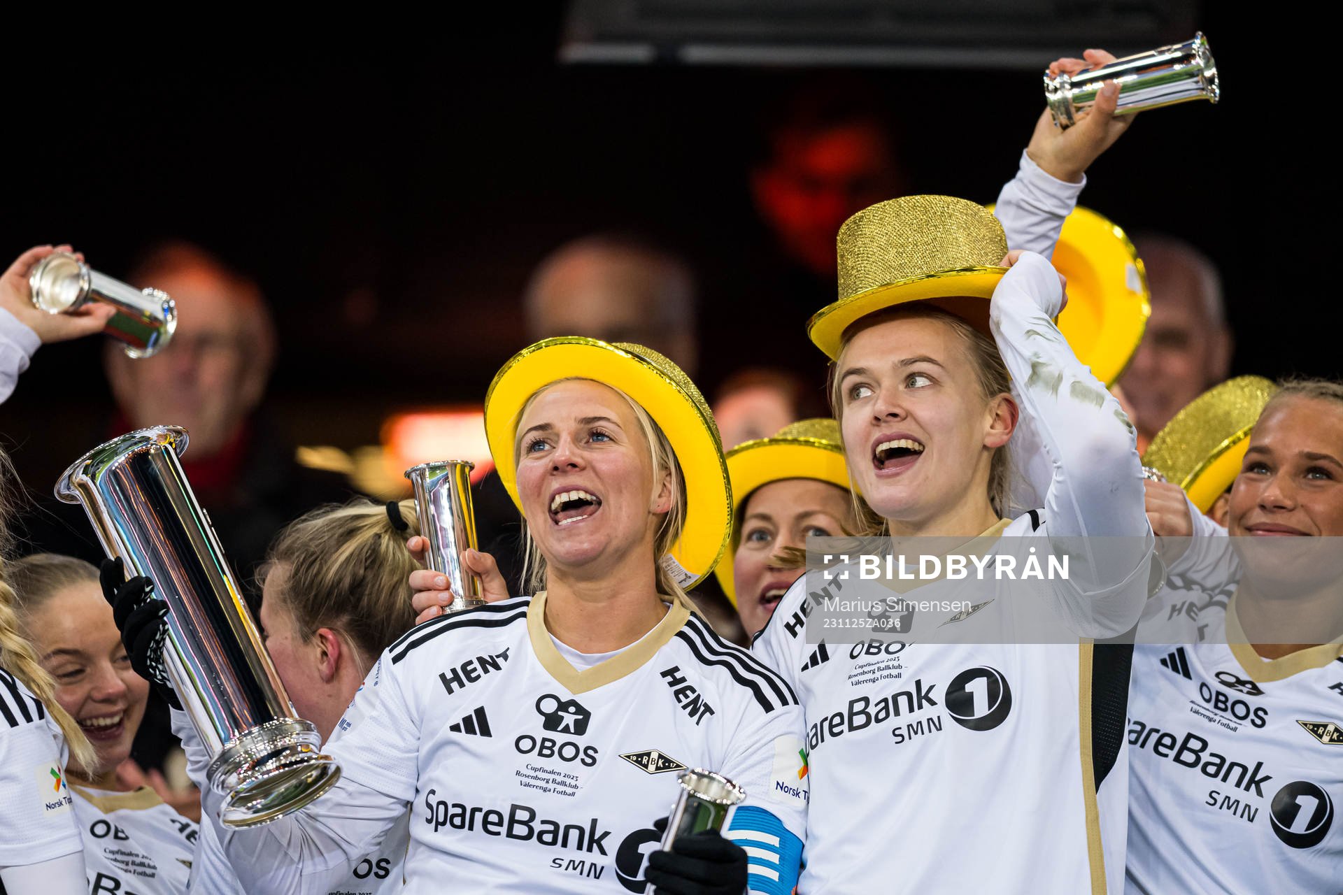 Mali Lilleås Næss and Elin Åhgren Sørum of Rosenborg