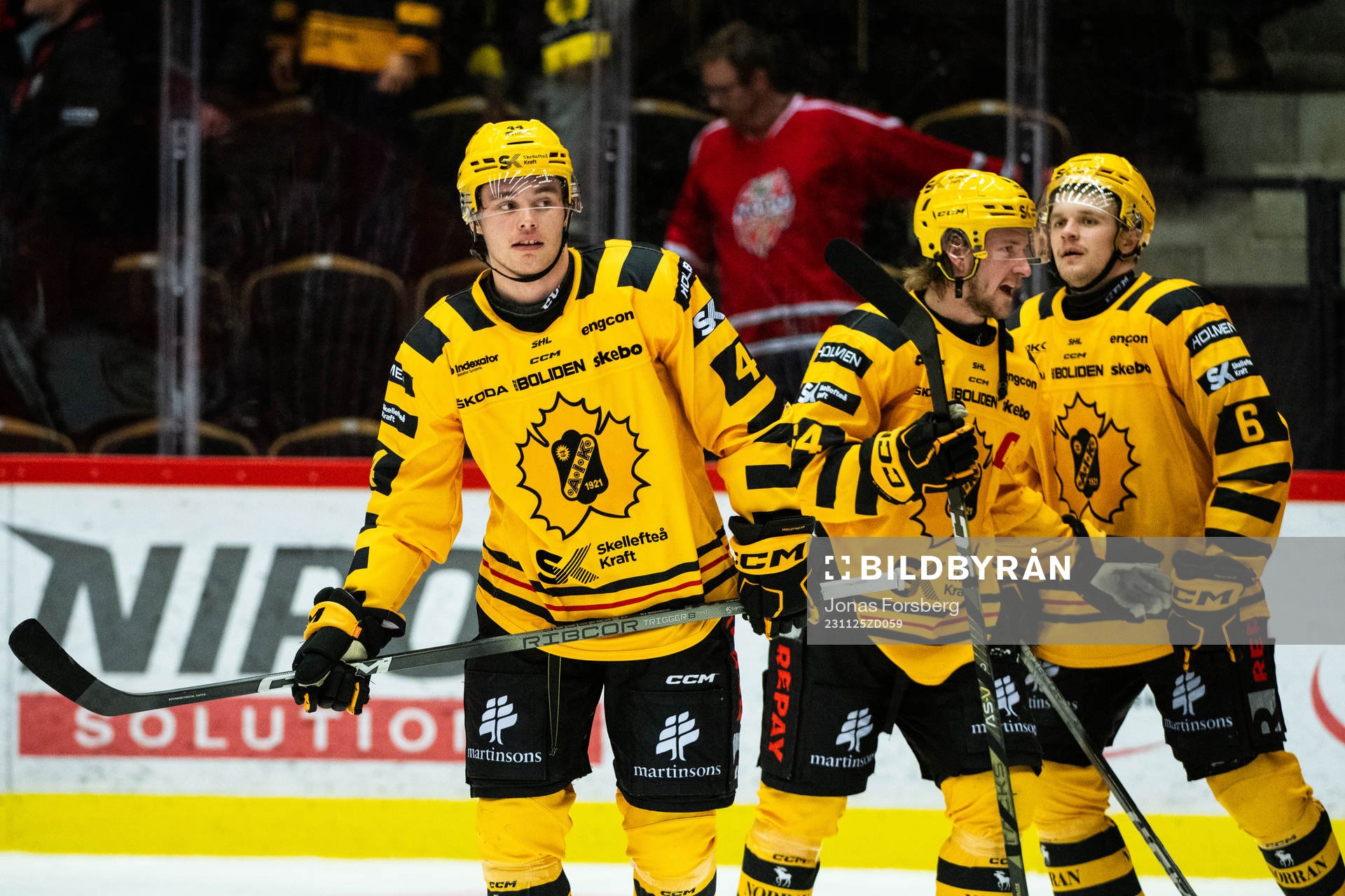 Skellefteås Elias Salomonsson jublar