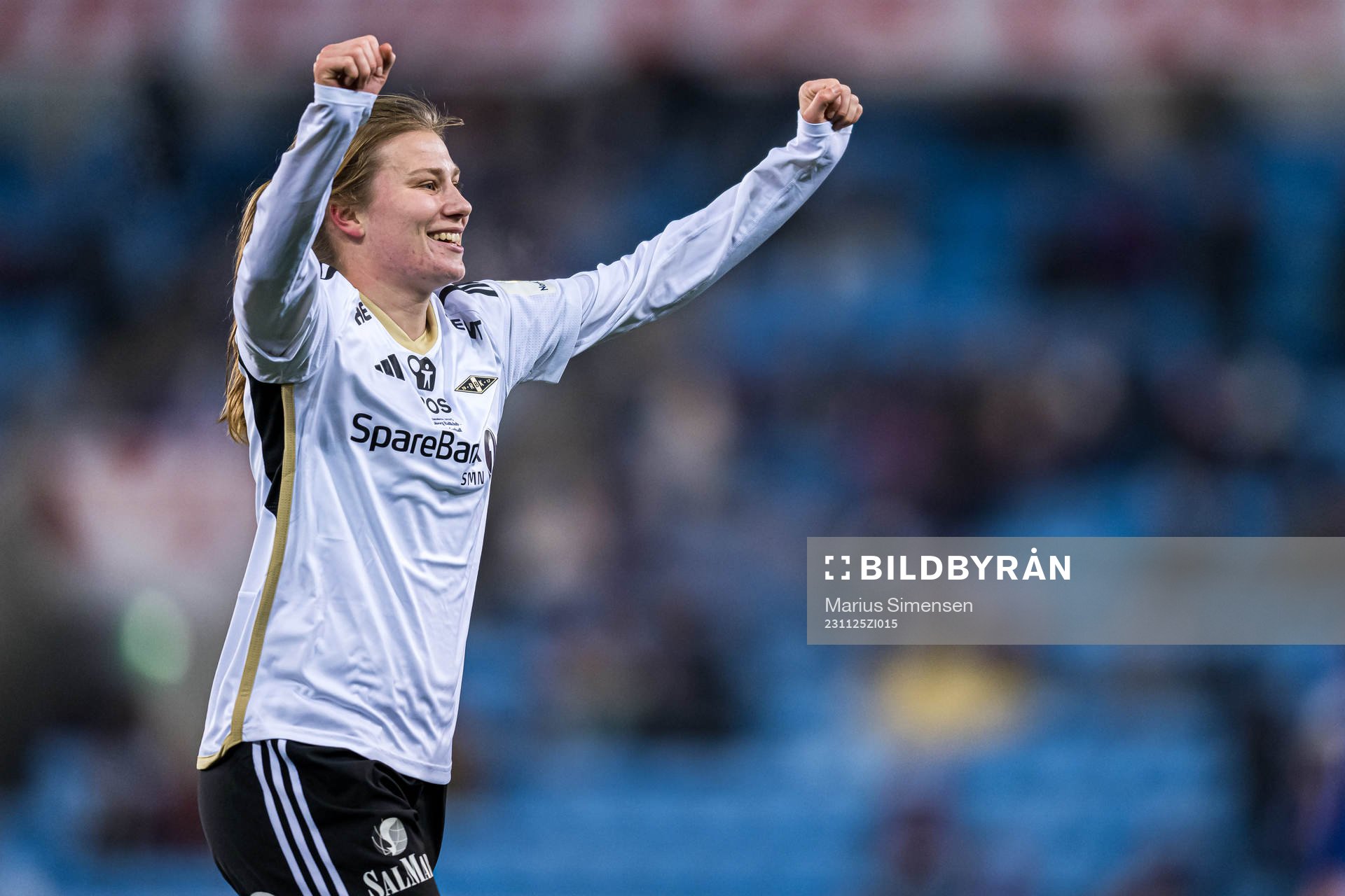 Cesilie Andreassen of Rosenborg celebrates