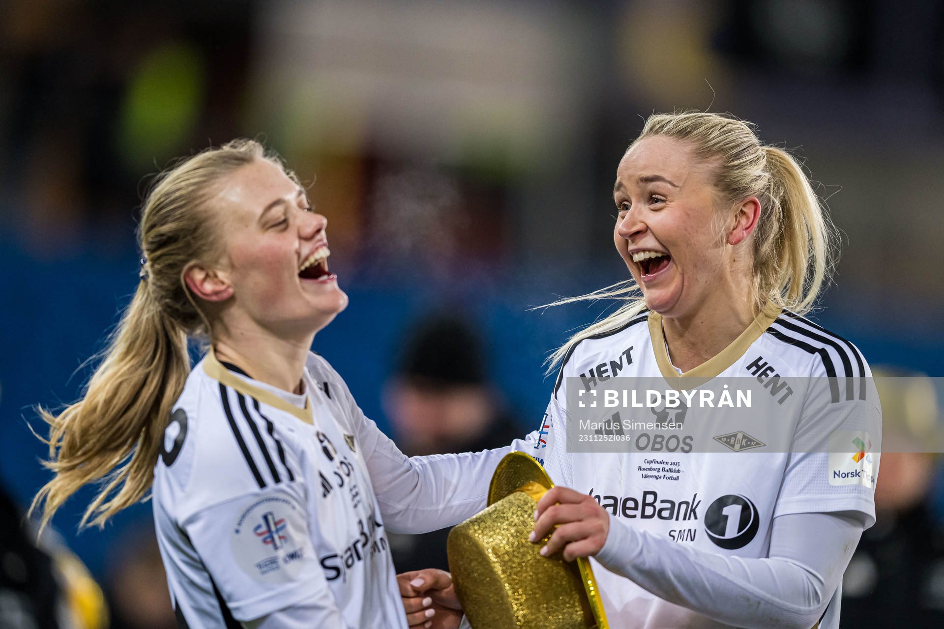 Mathilde Harviken and Anna Jøsendal of Rosenborg