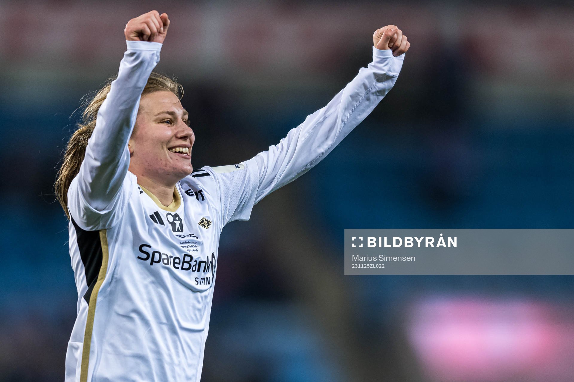 Cesilie Andreassen of Rosenborg celebrates