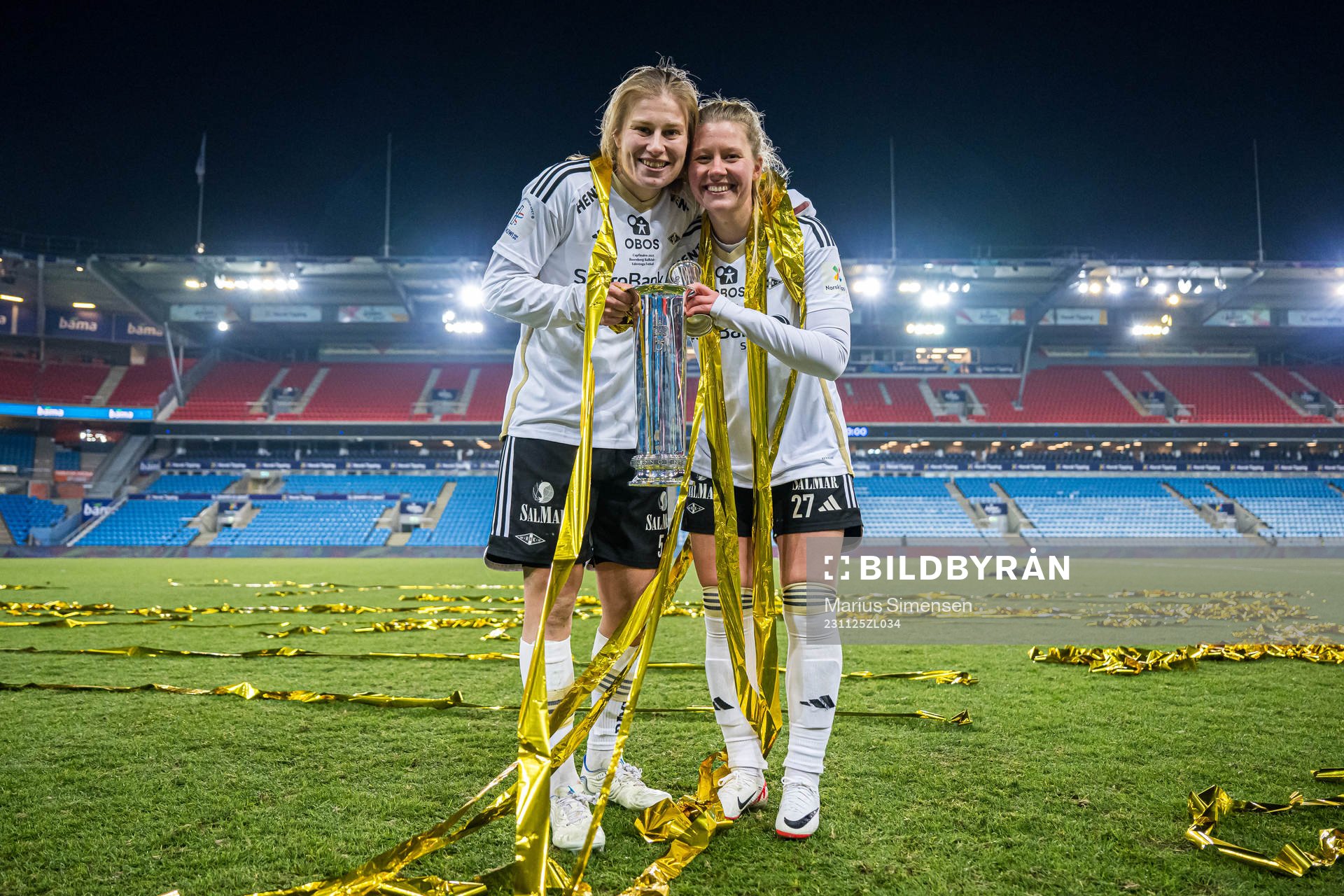 Cesilie Andreassen and Selma Sol Magnusdottir of Rosenborg
