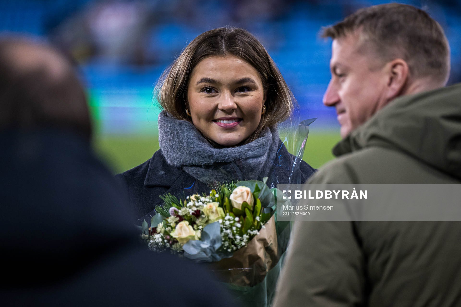 Anna Nerland Aahjem of Lyn at half-time break