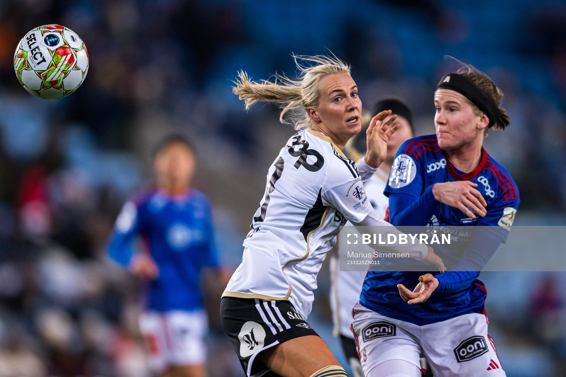 Mali Lilleås Næss of Rosenborg and Linn Victoria Vickius