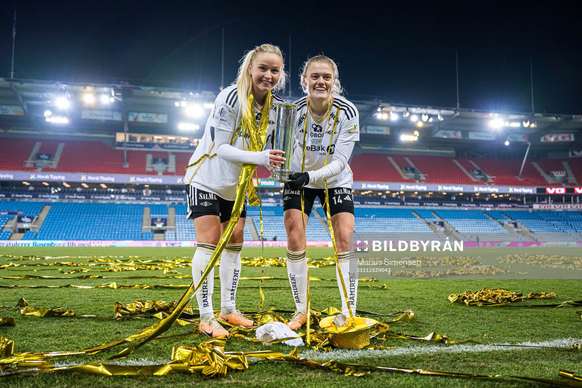 Anna Jøsendal and Mathilde Harviken of Rosenborg