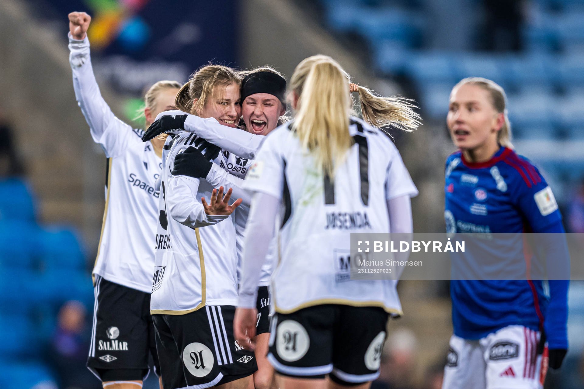 Cesilie Andreassen of Rosenborg celebrates