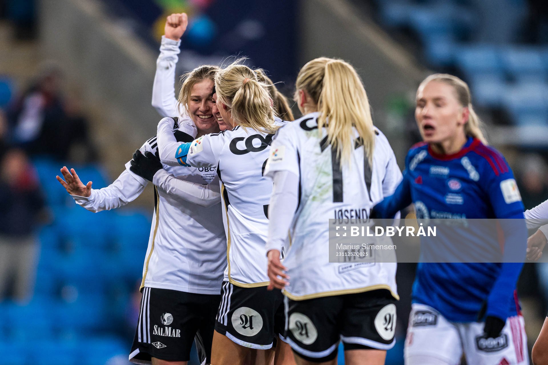 Cesilie Andreassen of Rosenborg celebrates