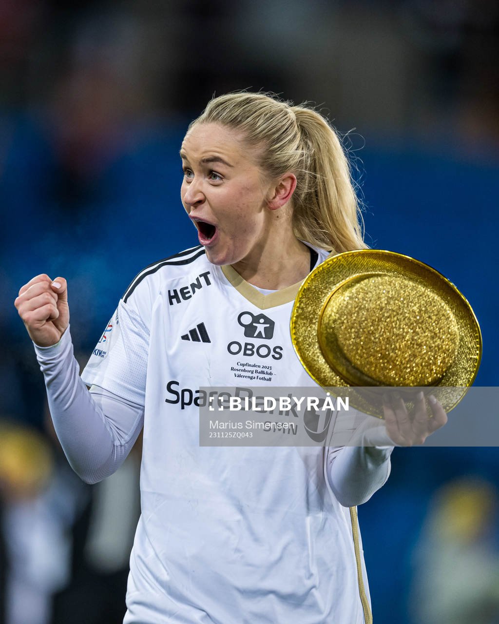 Anna Jøsendal of Rosenborg celebrates
