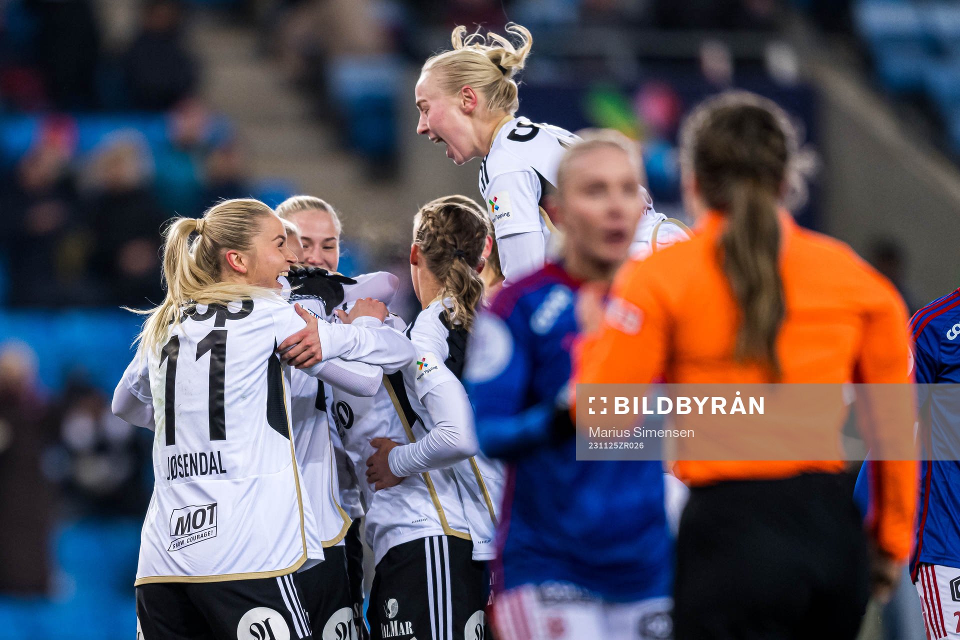 Cesilie Andreassen of Rosenborg celebrates