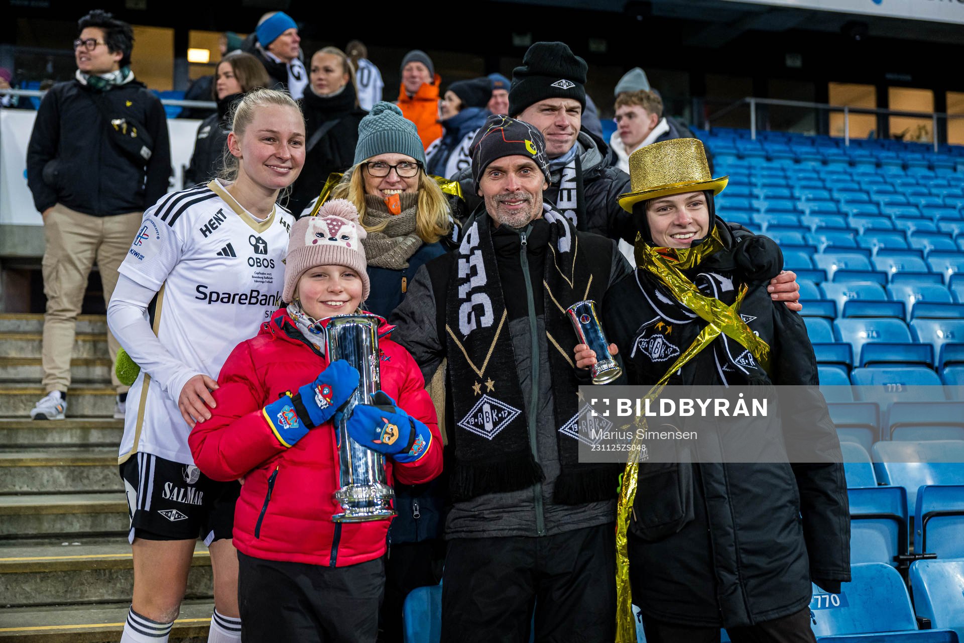Emilie Marie Joramo of Rosenborg celebrates