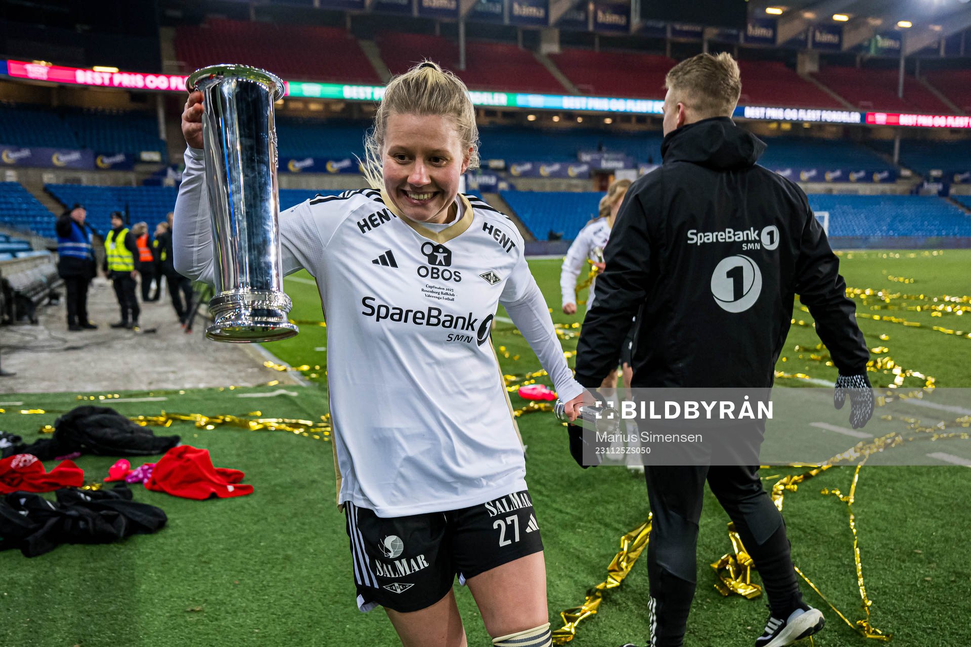 Selma Sol Magnusdottir of Rosenborg celebrates with the