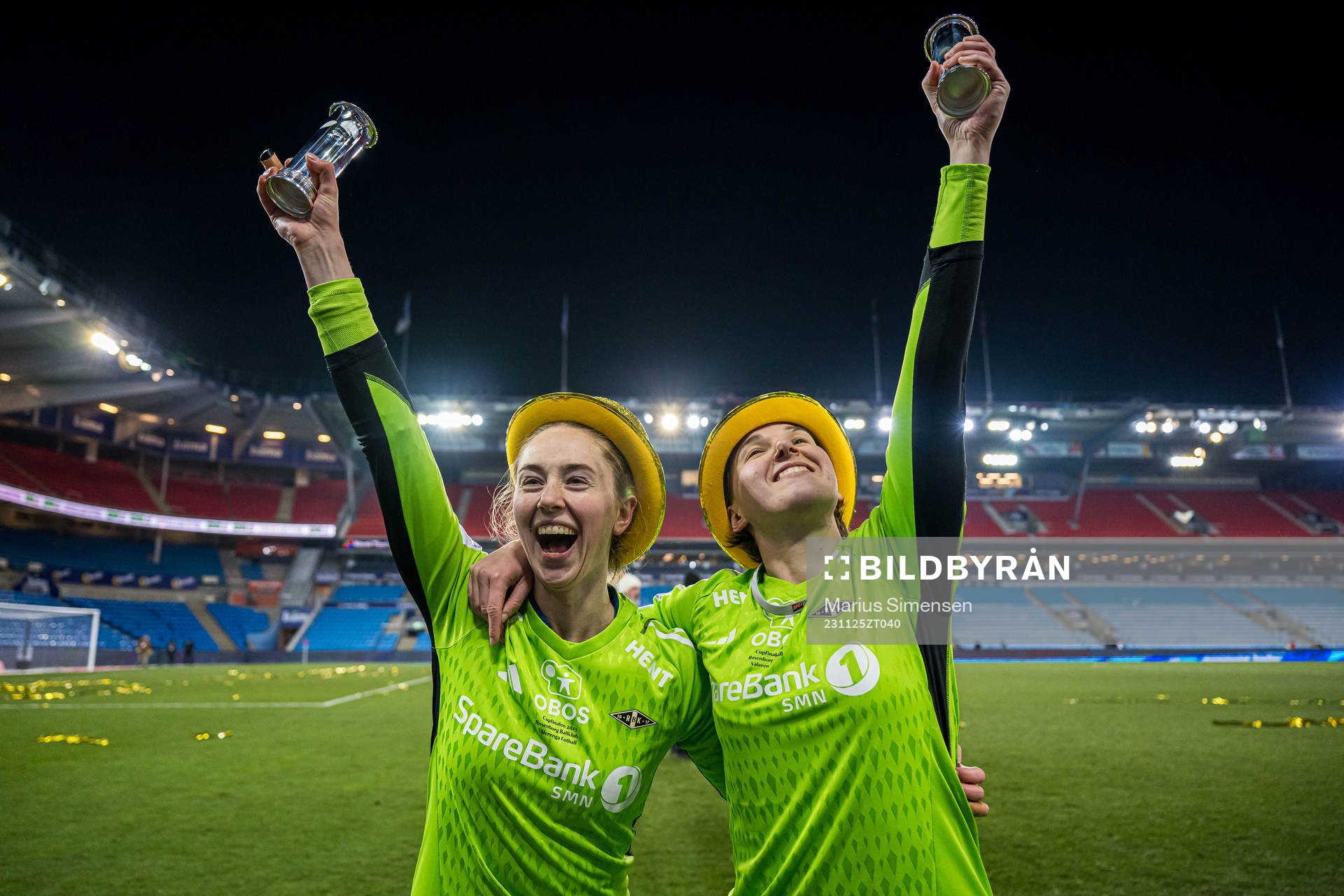 Karen Oline Sneve and Lene Christensen of Rosenborg