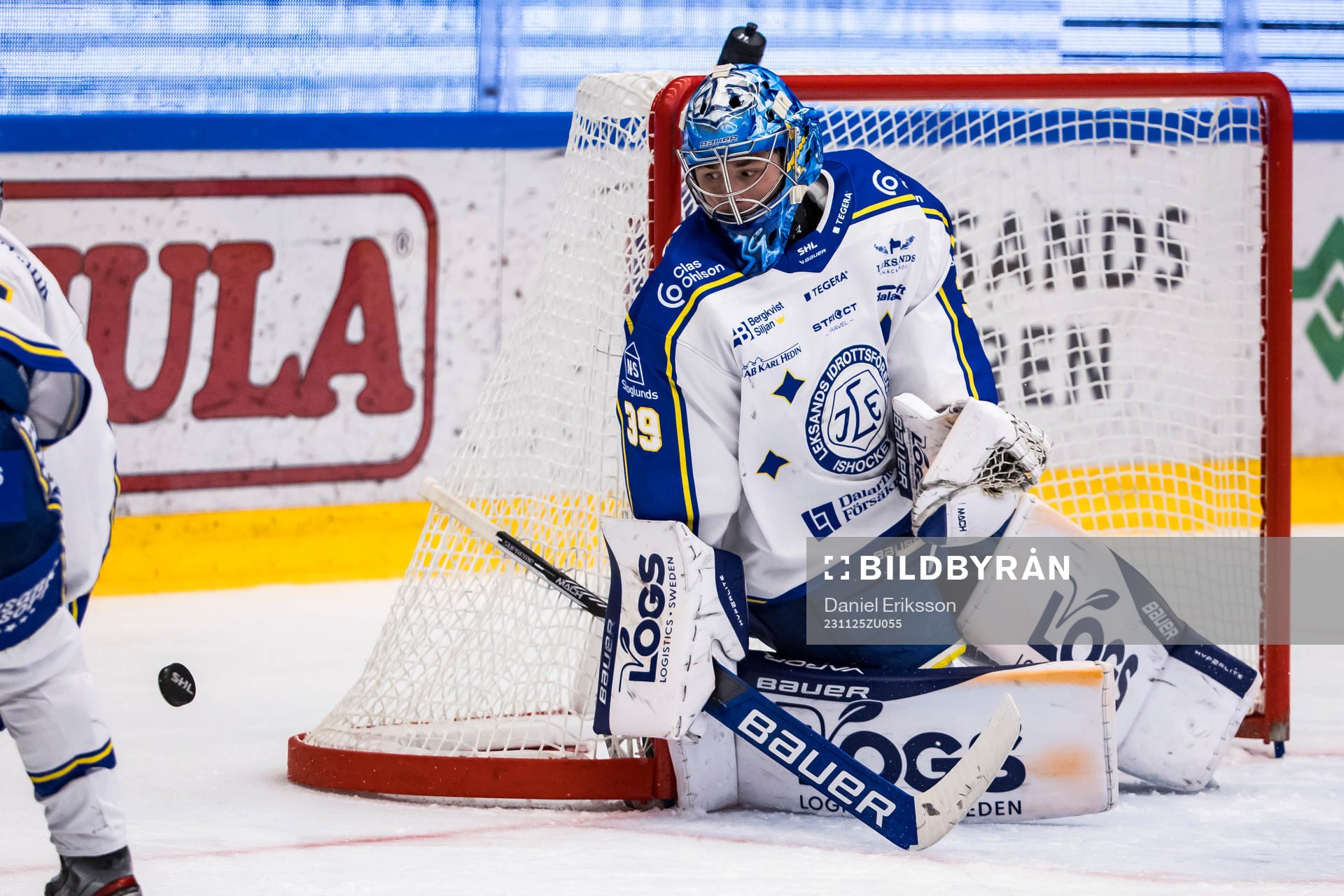 Leksands målvakt Filip Larsson