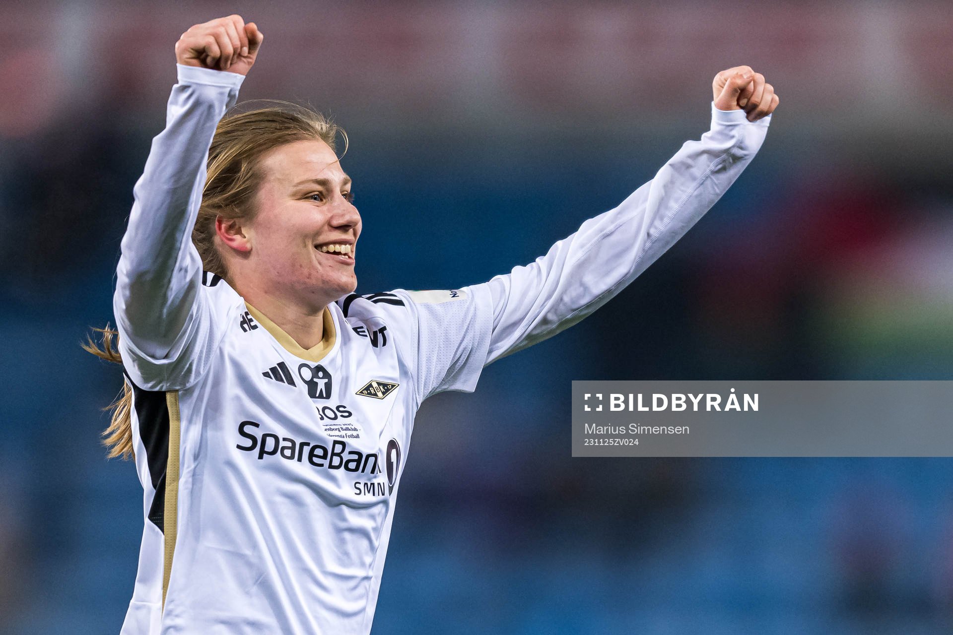 Cesilie Andreassen of Rosenborg celebrates