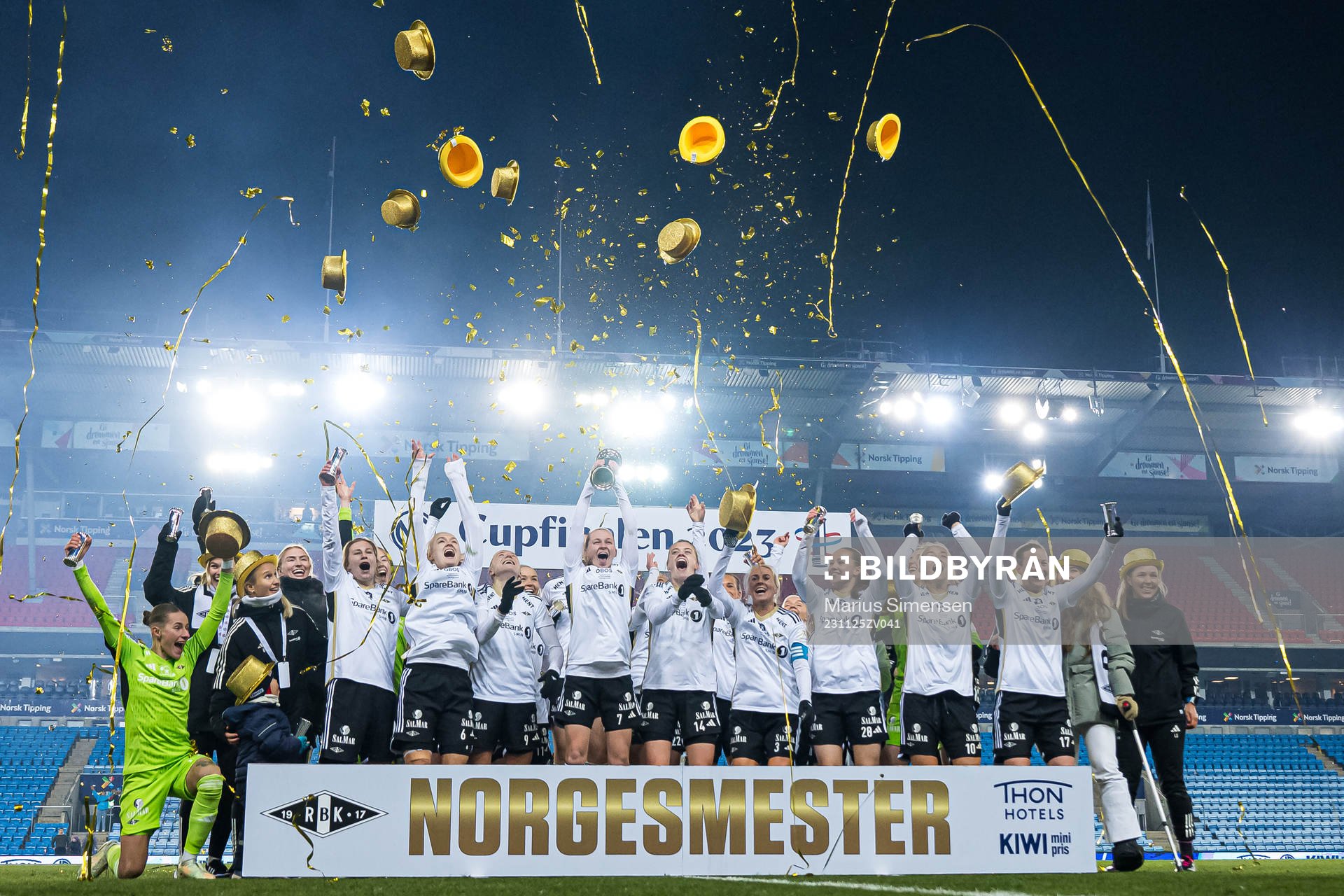 Players of Rosenborg celebrates