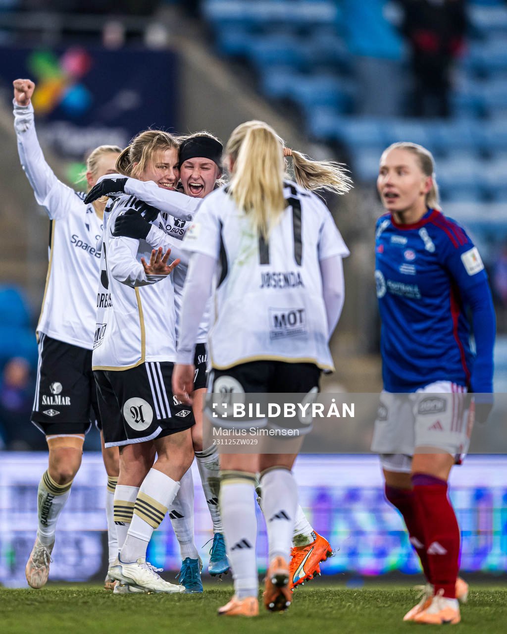 Cesilie Andreassen of Rosenborg celebrates