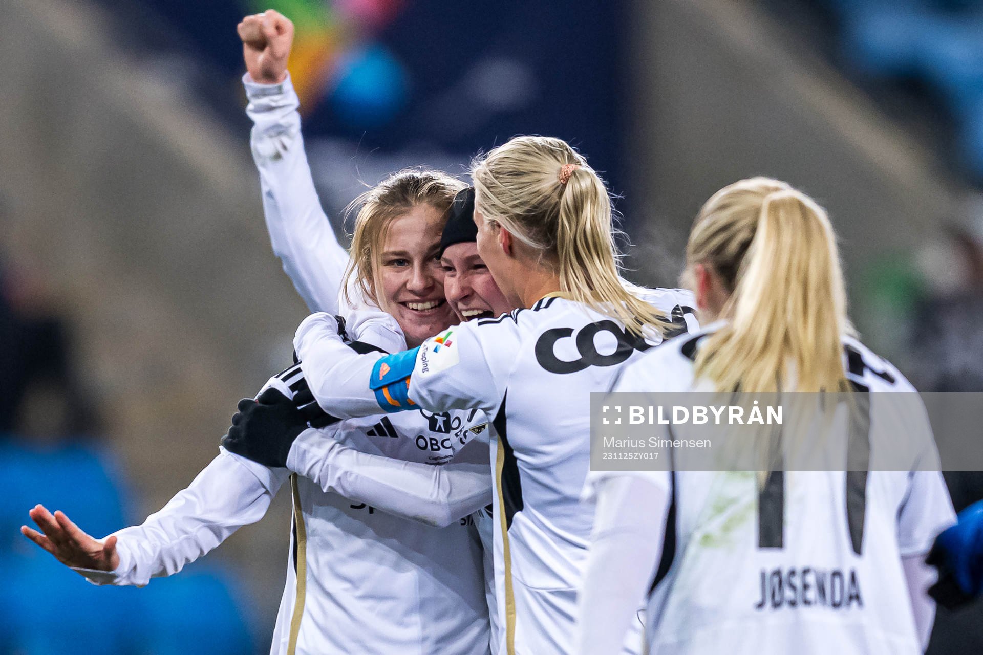 Cesilie Andreassen of Rosenborg celebrates