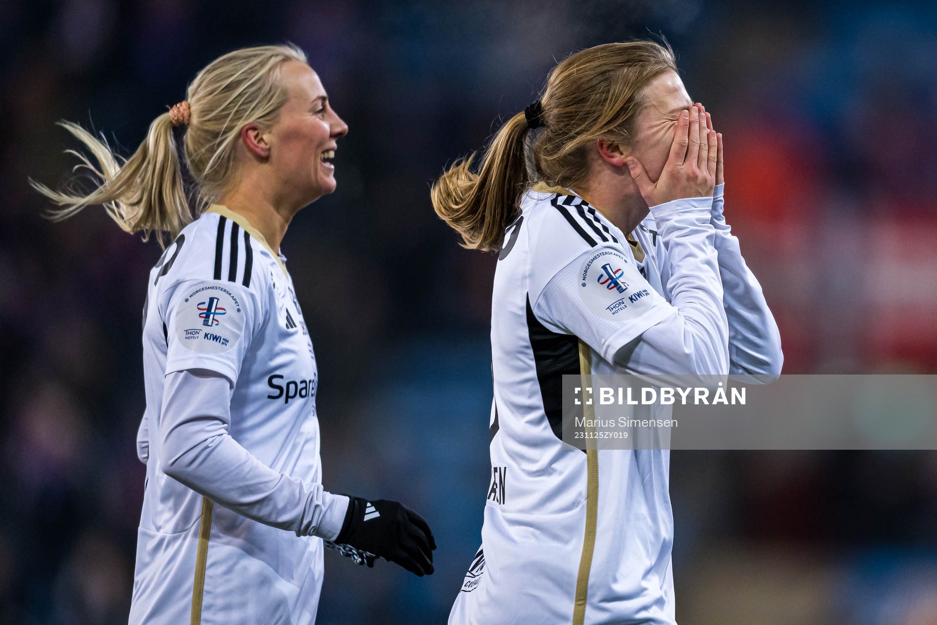 Cesilie Andreassen of Rosenborg celebrates