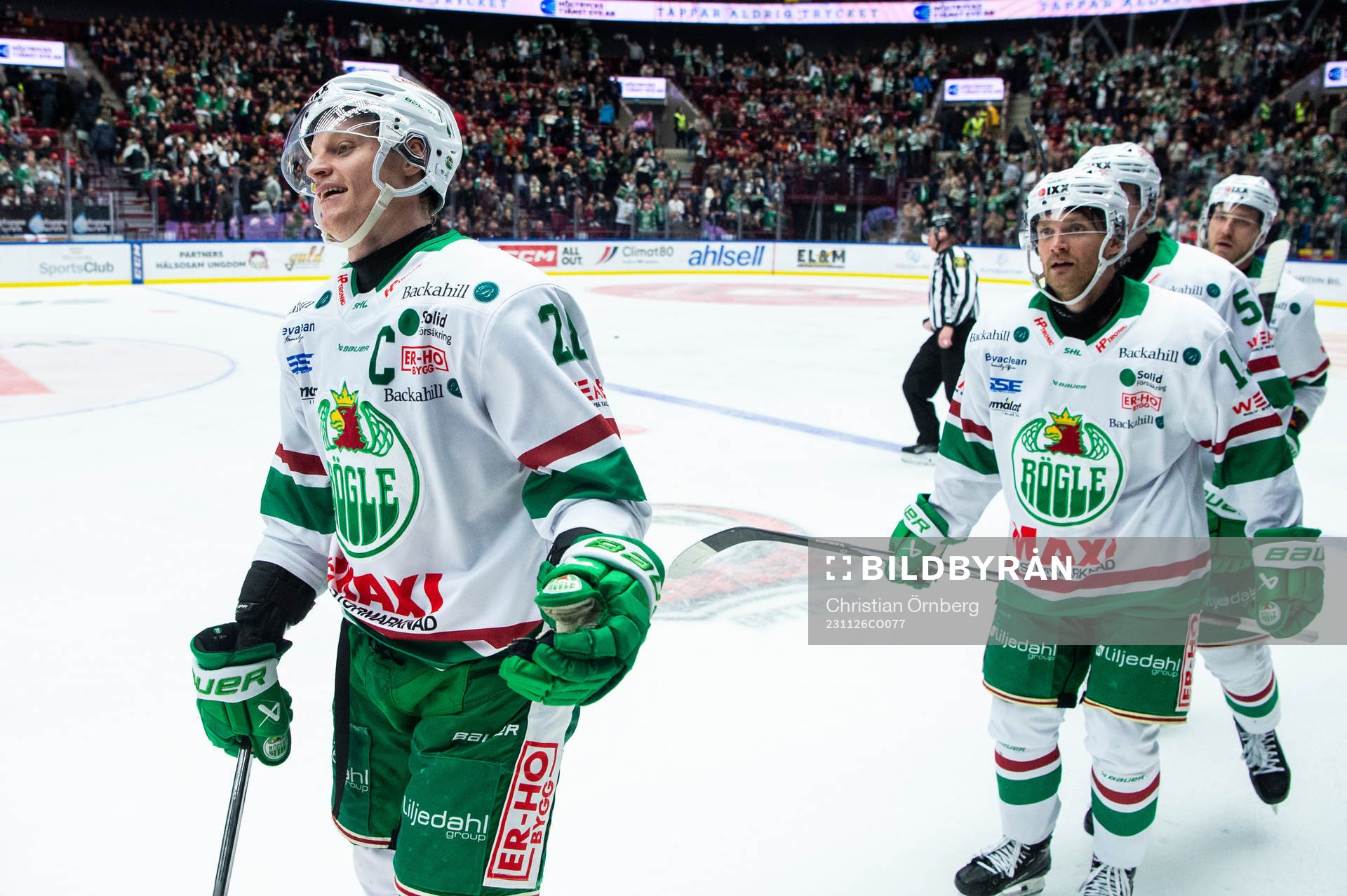 Rögles Anton Bengtsson jublar