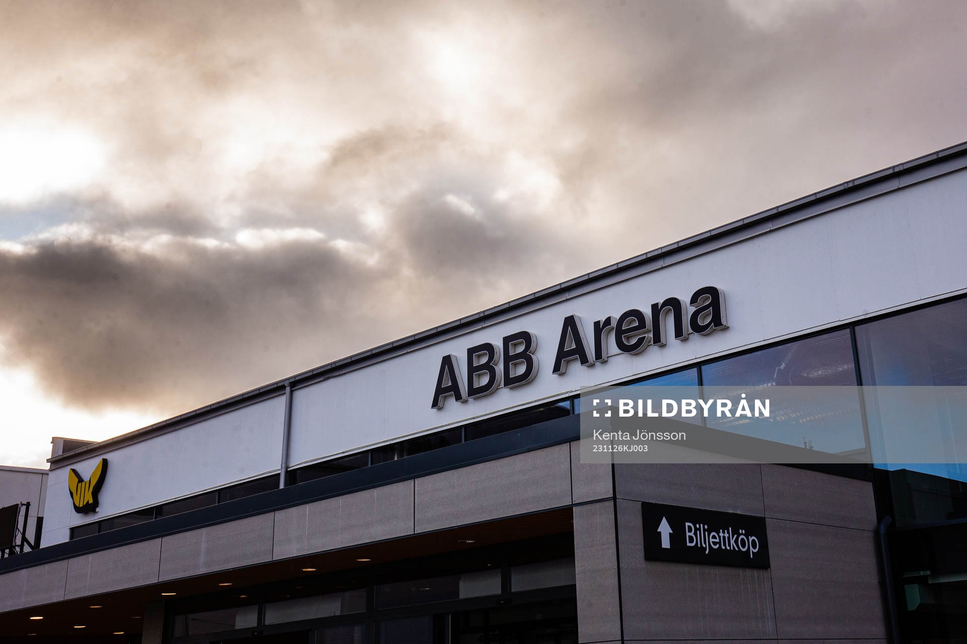 Exteriör av ABB Arena Nord