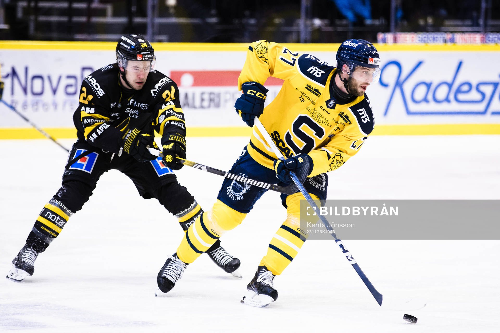 Västerås Kyle Topping och Södertäljes Daniel Norbe
