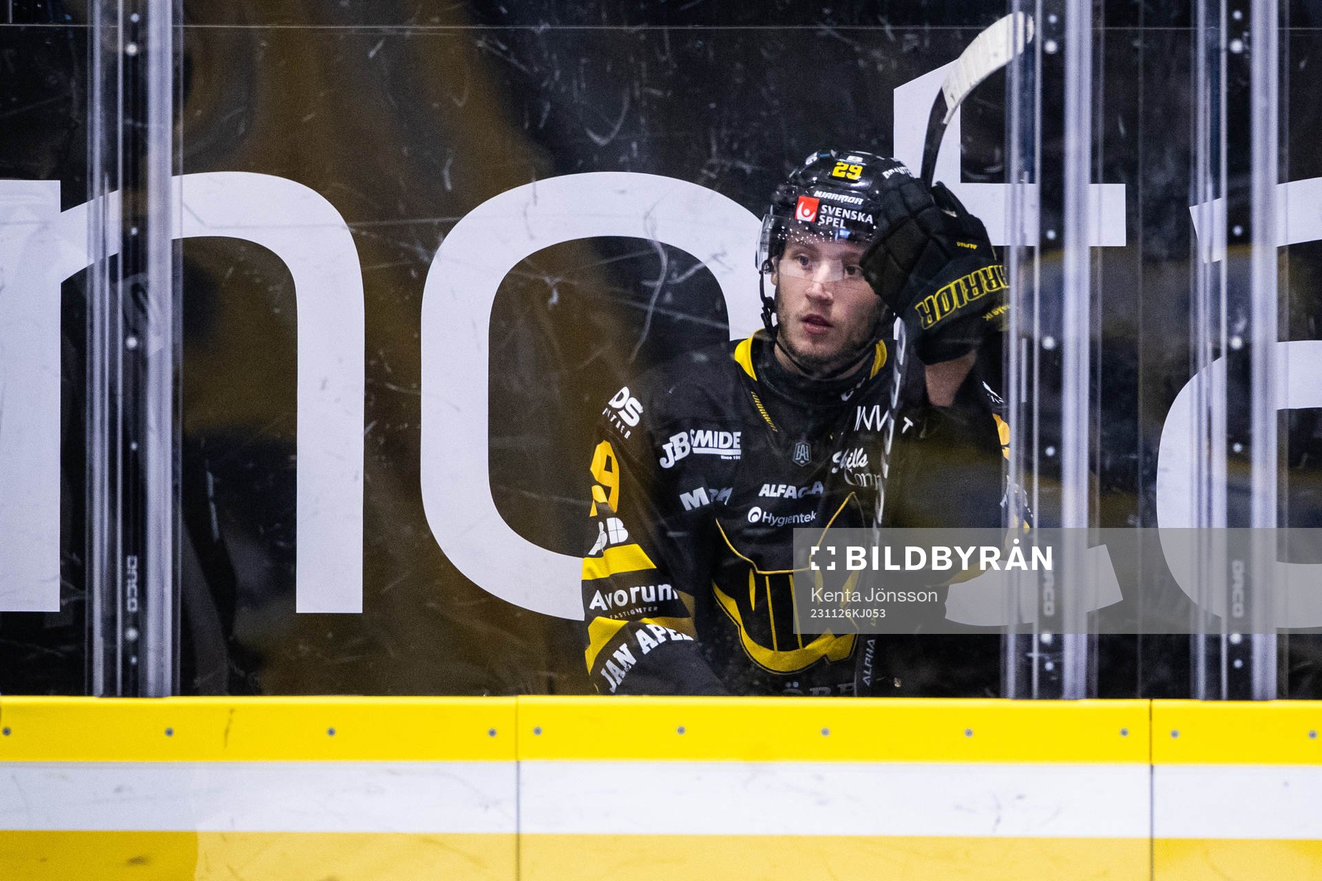 Västerås Elias Pettersson i utvisningsbåset