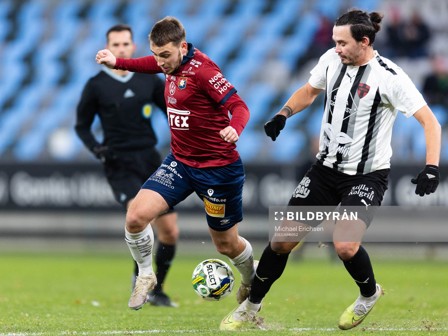 Örgrytes Erion Sadiku och Nordic Uniteds Igors Tarasovs