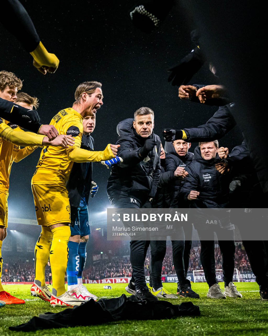 Patrick Berg and Kjetil Knutsen, head coach of Bodø/Glimt