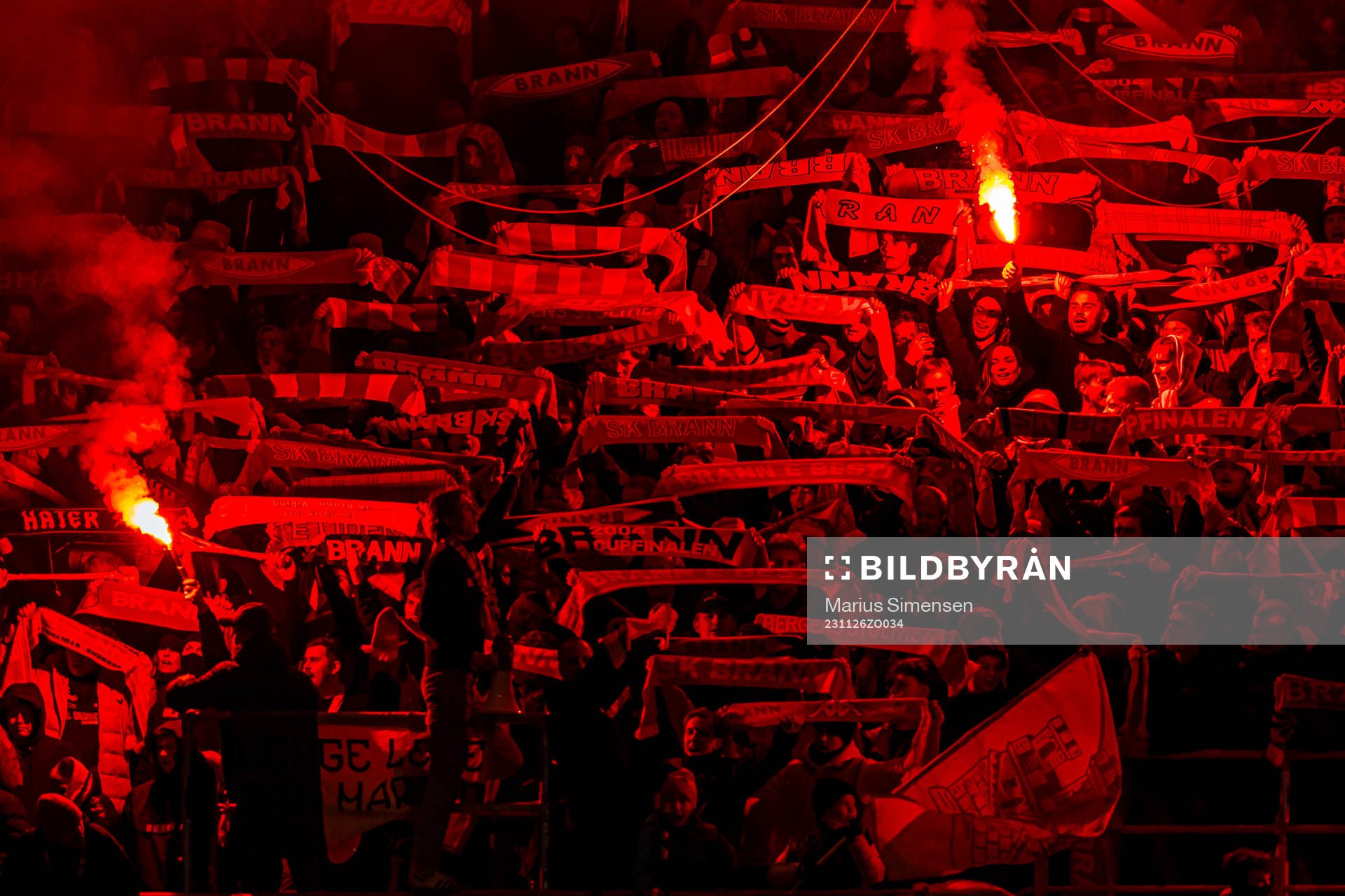 Spectators in the stands