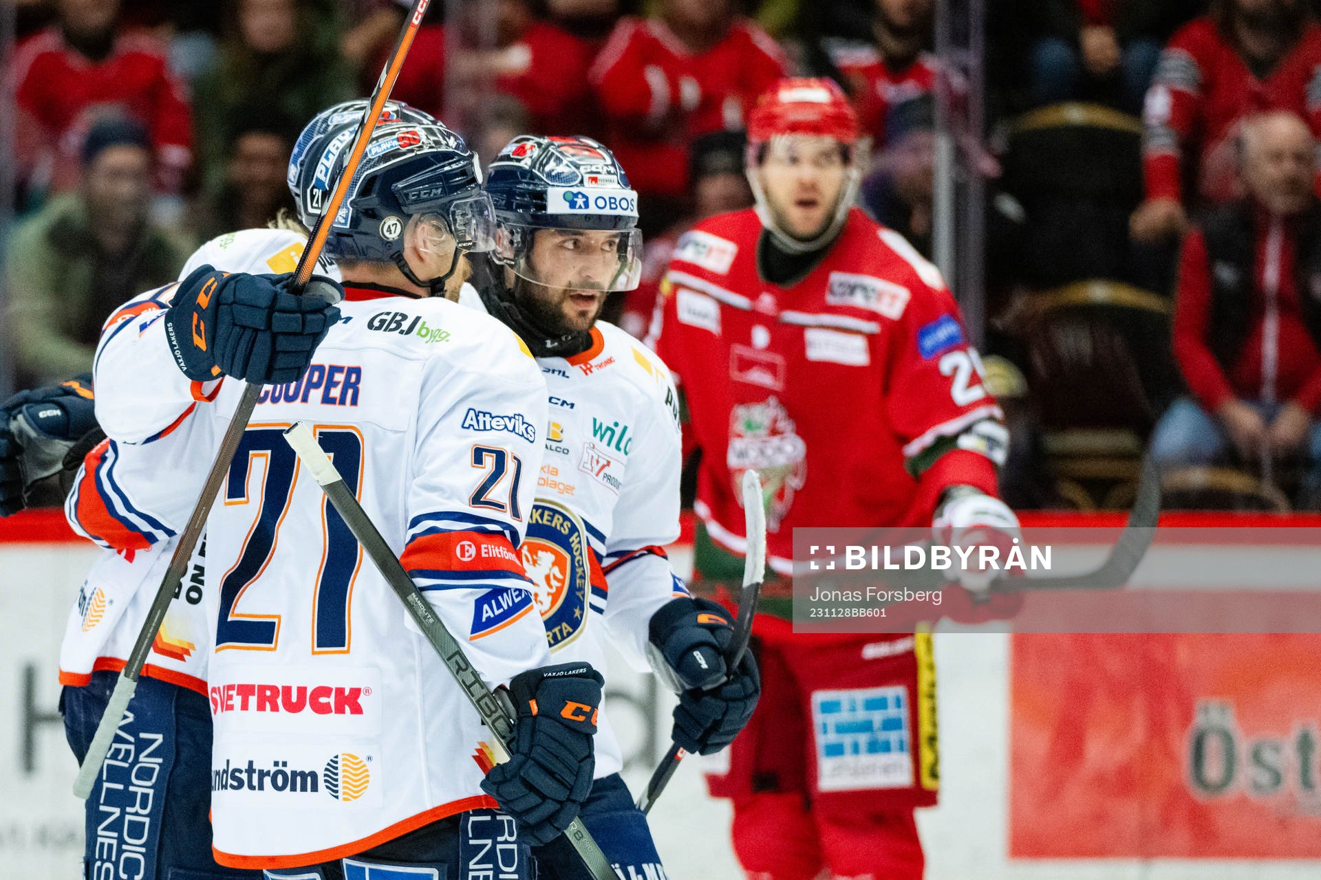 Växjös Marcus Sylvegård jublar