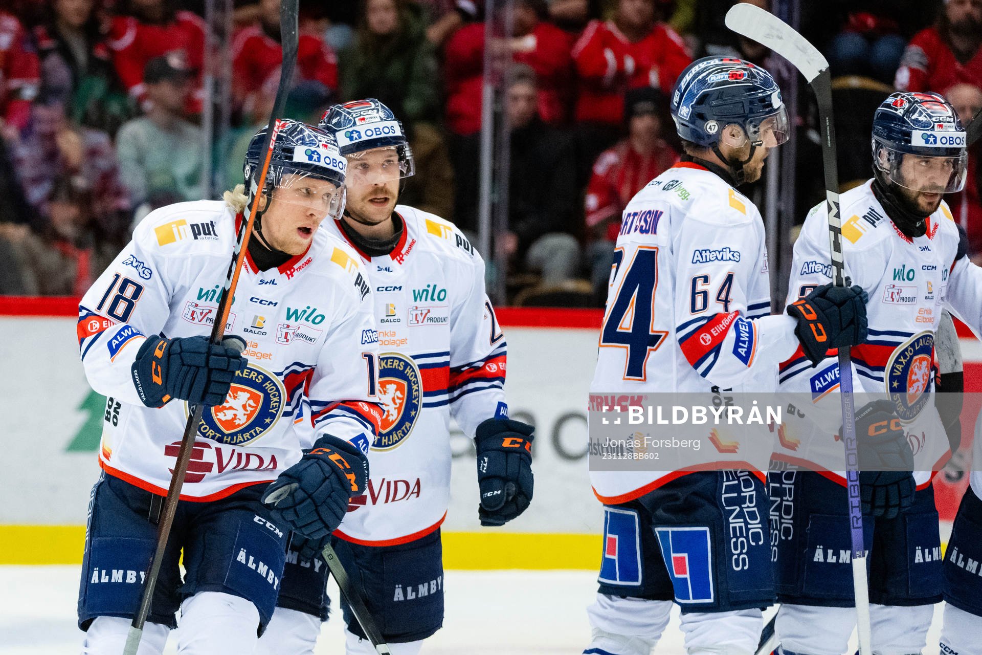 Växjös Marcus Sylvegård jublar