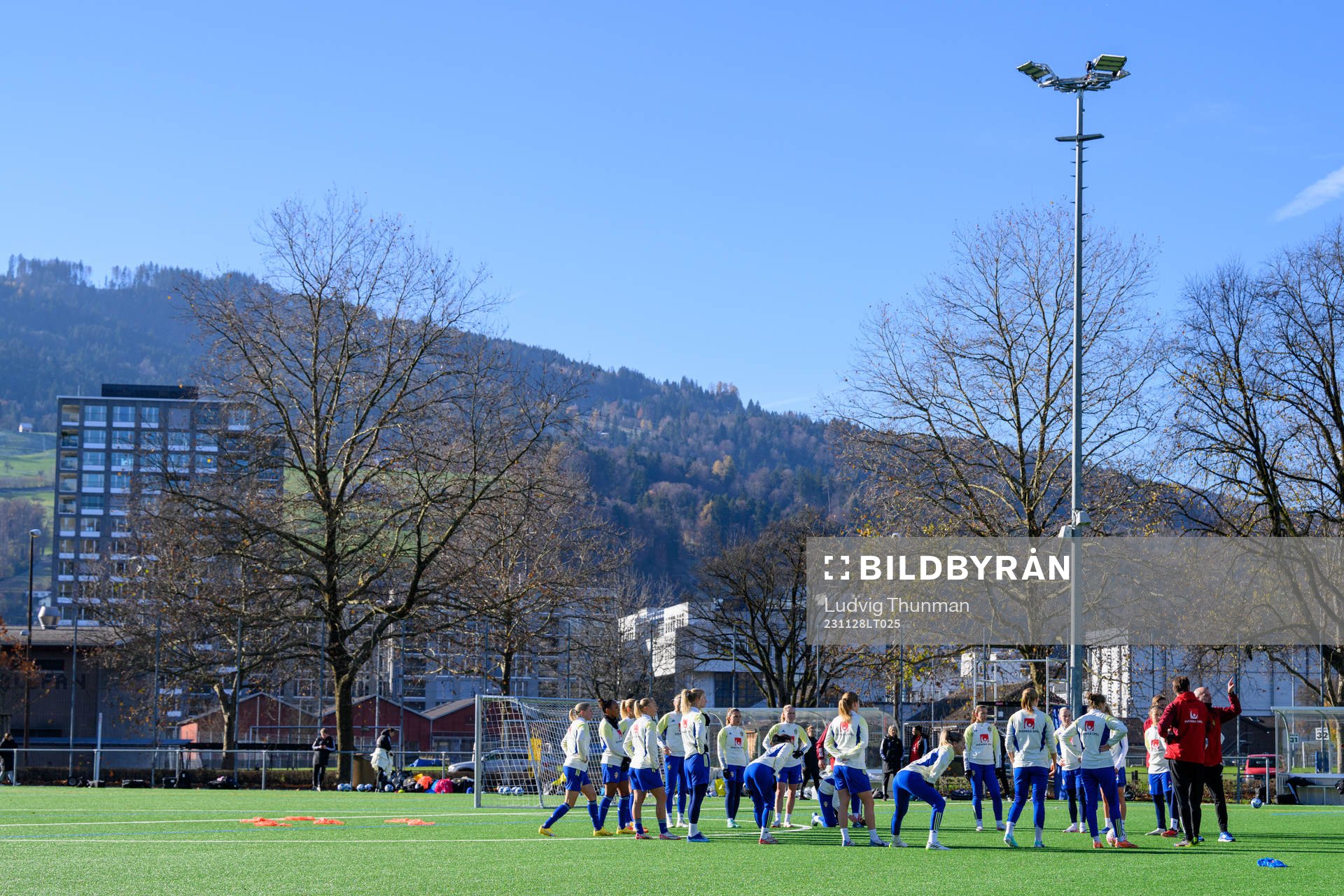 General view of the women’s national football team of