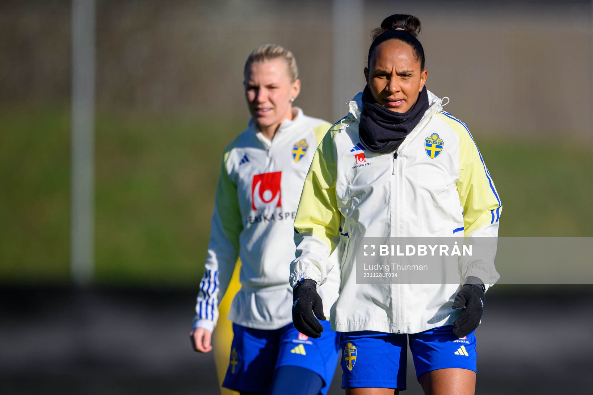 Josefine Rybrink and Madelen Janogy of Sweden of the