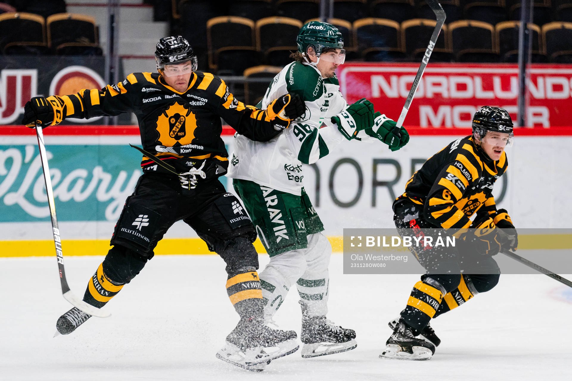 Skellefteås Andreas Johnson och Färjestads David Tomasek