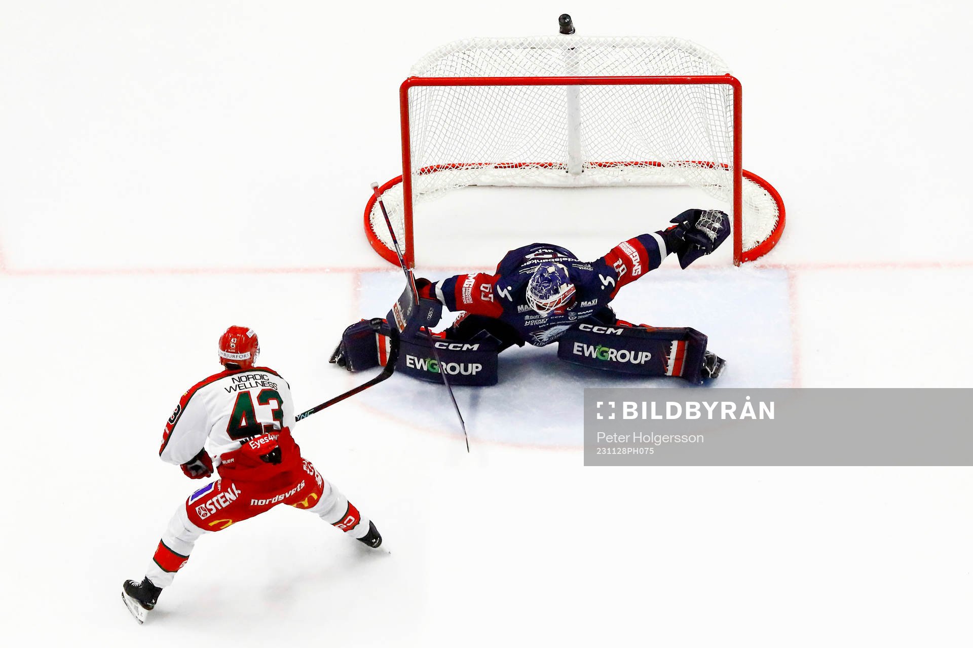Mål 0-2 av Frölundas Tom Nilsson förbi Linköpings