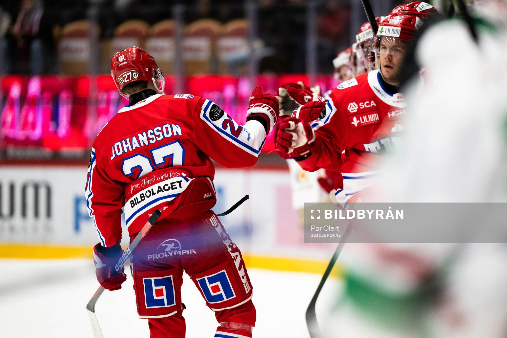 Timrås Oliver Johansson jublar
