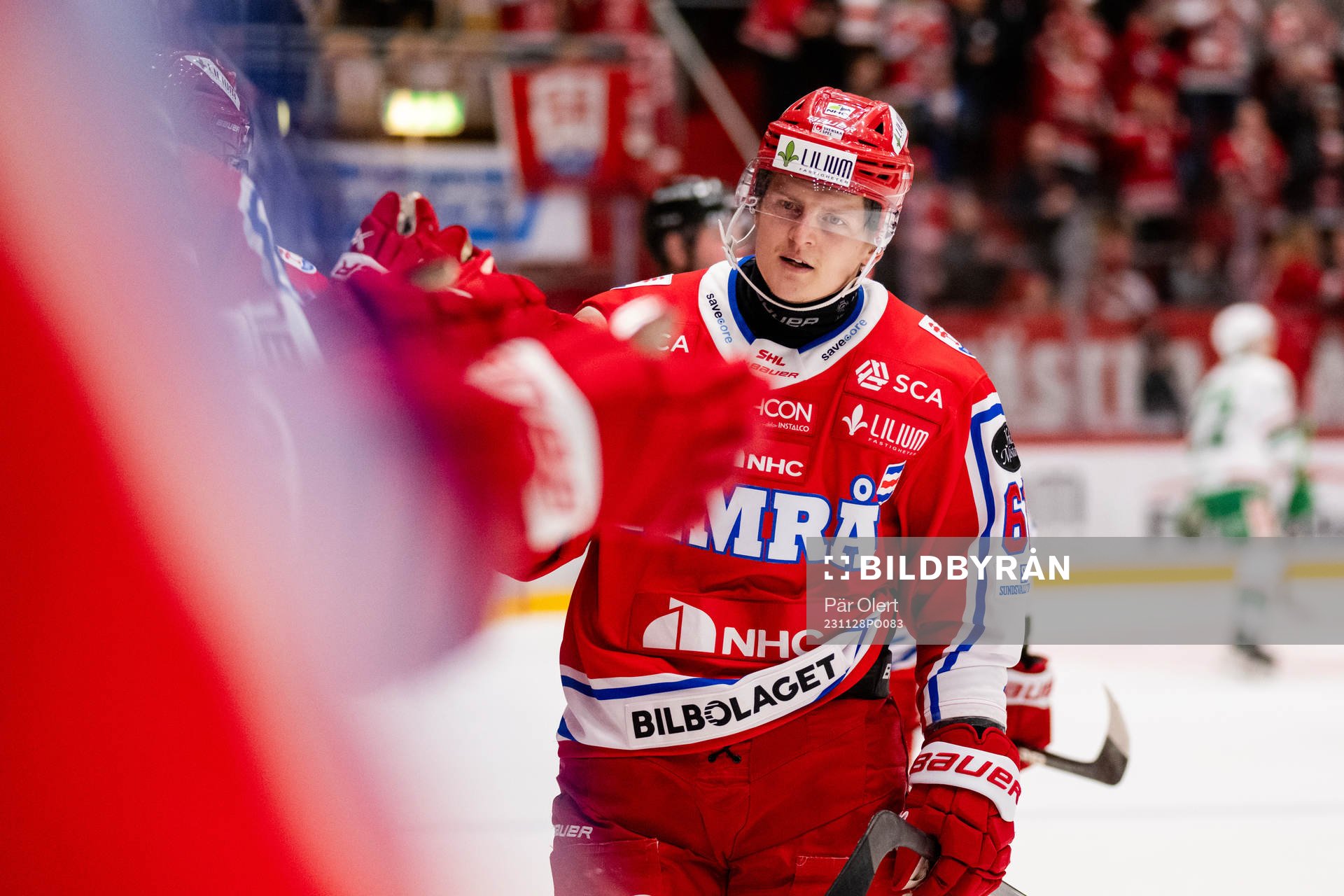 Timrås Axel Rindell jublar
