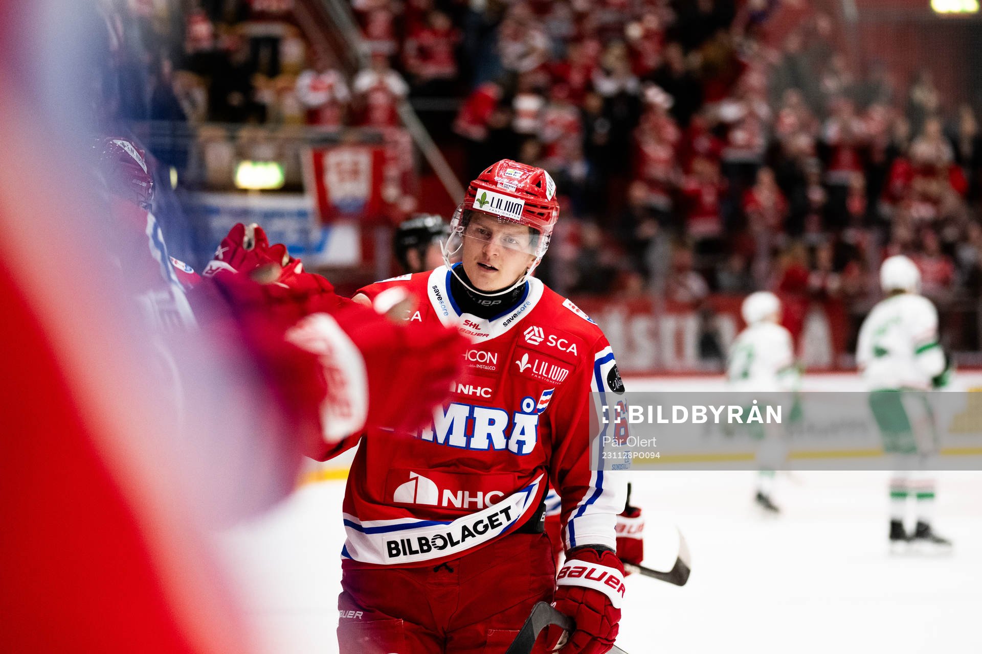 Timrås Axel Rindell jublar