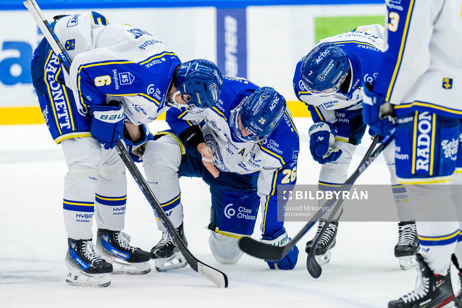 Leksands IFs Patrik Noren har ont