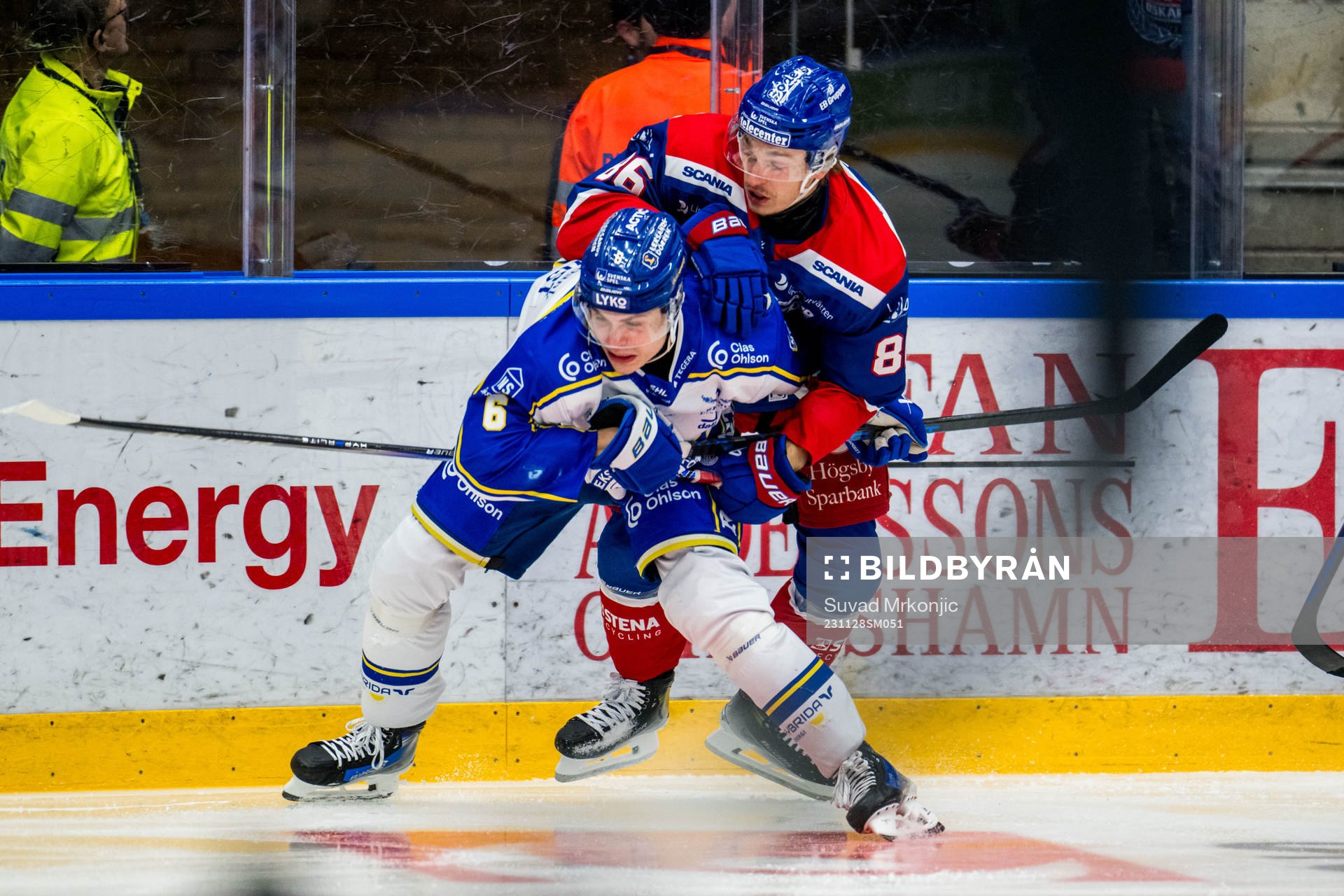 Leksands IFs Alexander Lundqvist och IK Oskarshamns Lukas