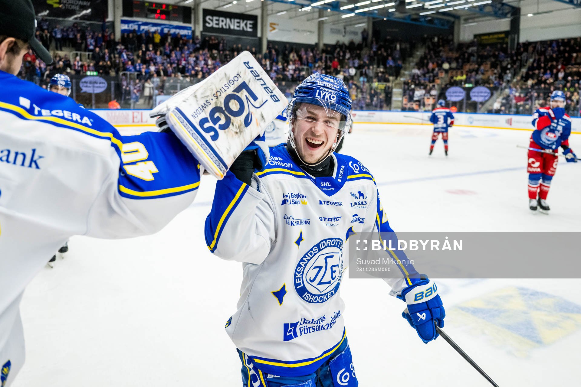 Leksands Arvid Eljas jublar